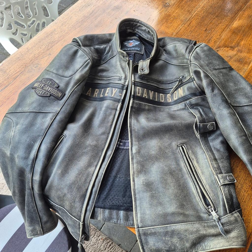 Mooie originele Harley-Davidson leren jas XL zgan, Motoren, Kleding | Motorkleding, Harley-Davidson, Heren, Jas | leer, Ophalen of Verzenden
