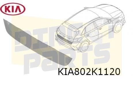 Kia Ceed (Hatchback) achterklep paneel onder (7/18-10/21) Or