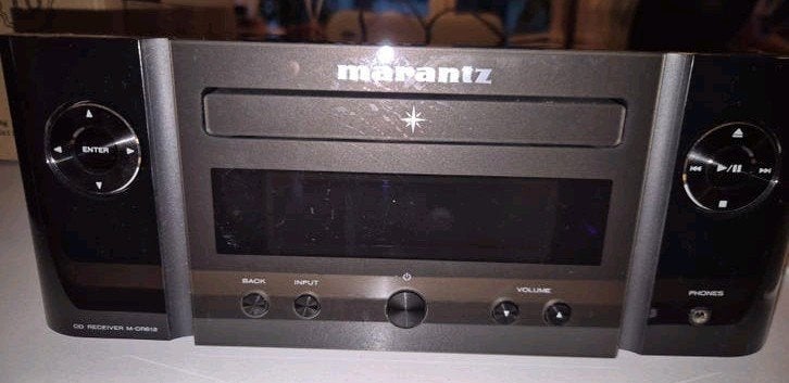 Marantz M-CR612 met speakers en afstandsb, Ophalen, Afstandsbediening, Speakerset, Zo goed als nieuw