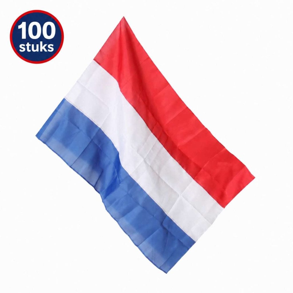 MEGADEAL - Nederlandse vlaggen - 100 stuks, Diversen, Burg. Janssenstraat 10, 7951TG, Staphorst, Ophalen of Verzenden, Talen Tools