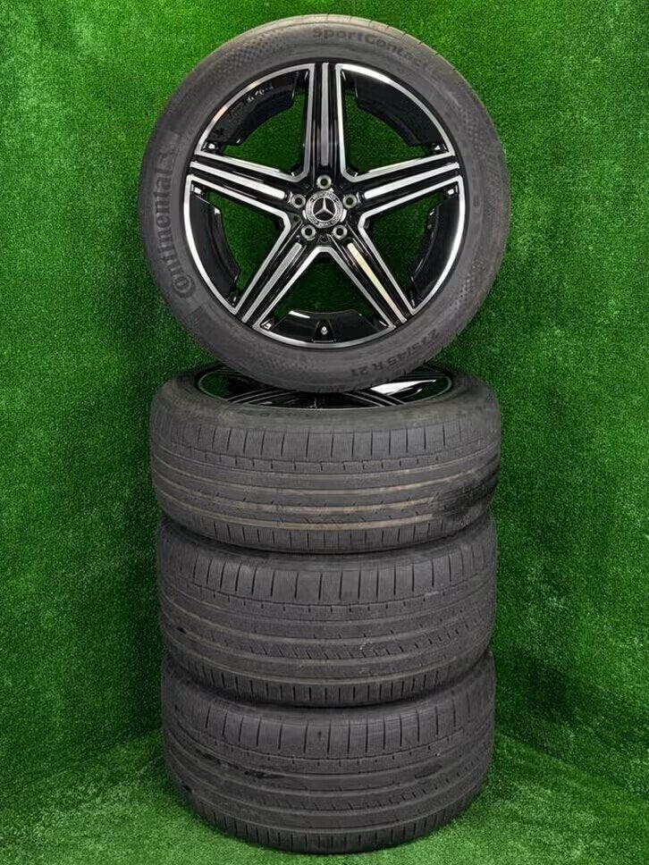 Originele 21 inch Mercedes AMG velgen met banden GLE W167, Auto-onderdelen, Gebruikt, 275 mm, Banden en Velgen, Germany