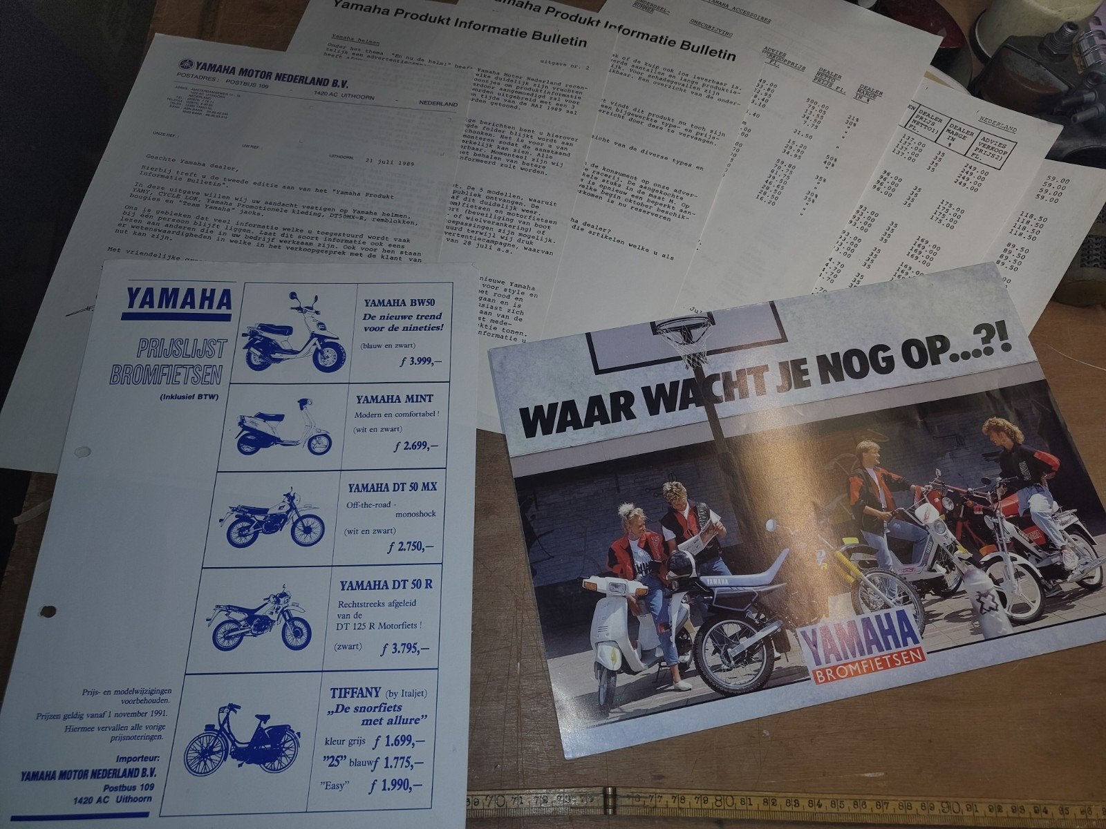 Yamaha reclame pakket 1989, Ophalen of Verzenden