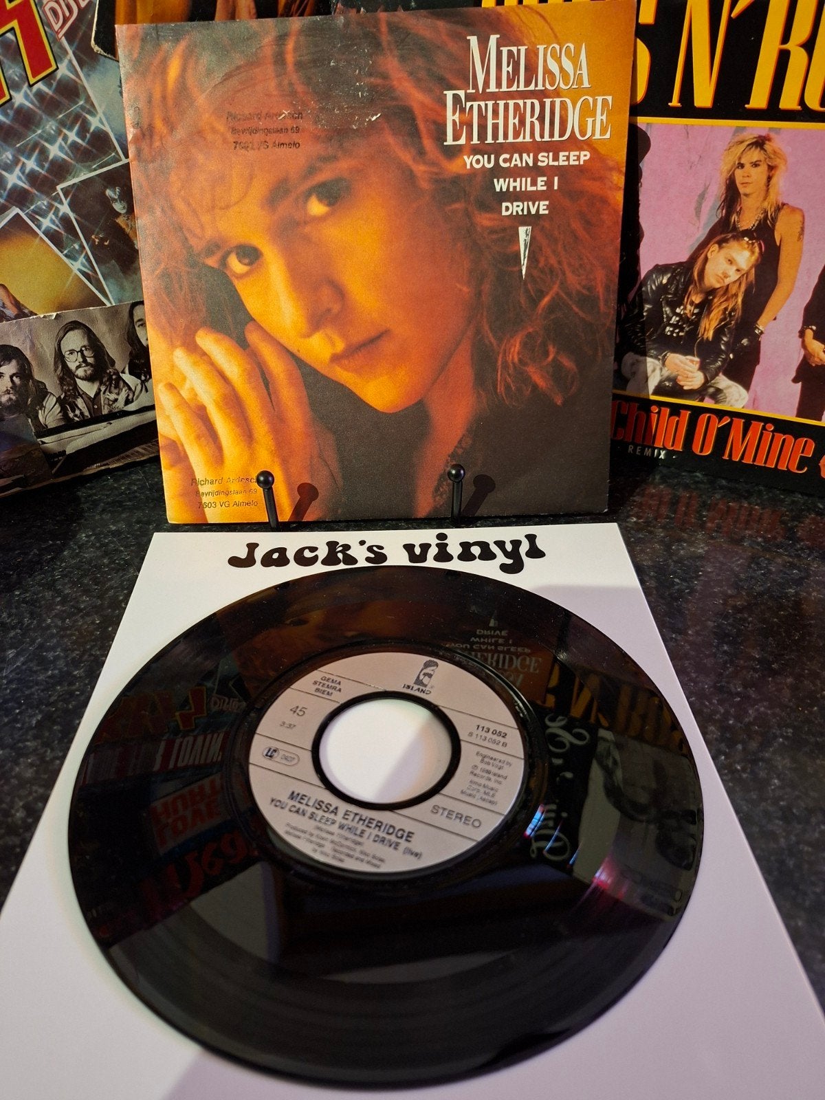 Melissa Etheridge - You Can Sleep While I Drive 7 inch 1990, 7 inch, Ophalen of Verzenden, Zo goed als nieuw, Beschermende buitenhoes