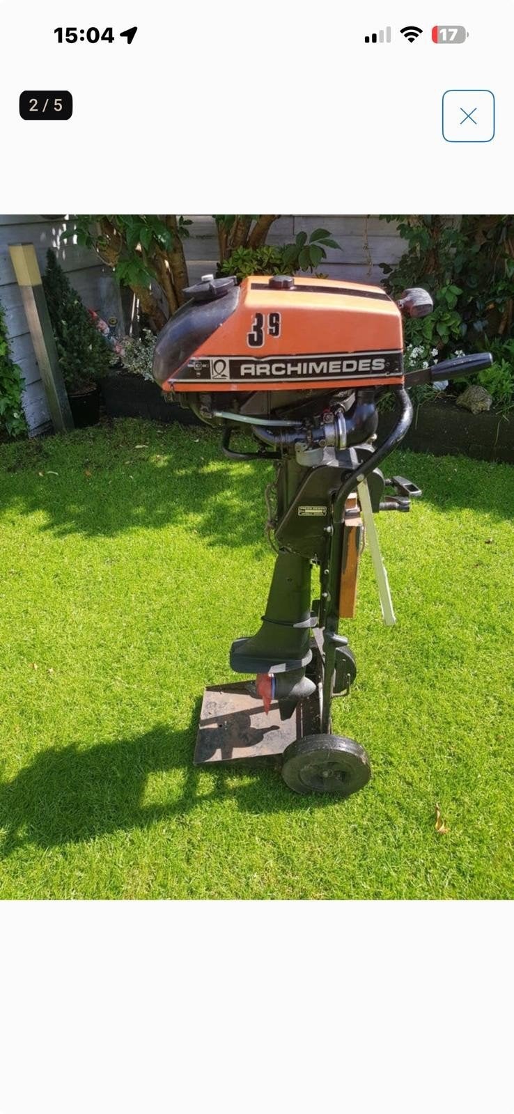 Archimedes 3.9 buitenboordmotor - Volvo Penta, Ophalen of Verzenden, Gebruikt, Motor en Techniek