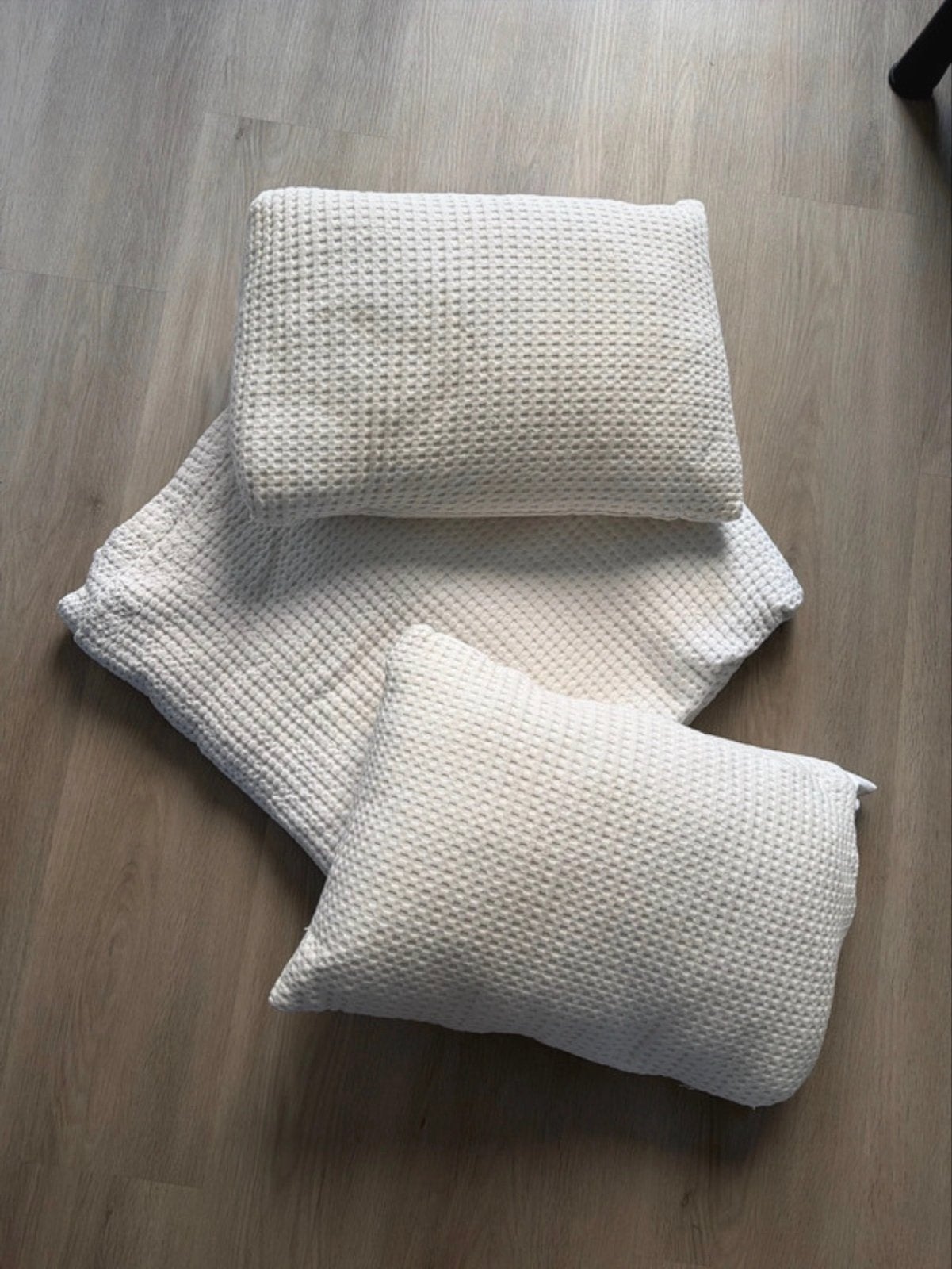 Van Dyck sprei met 2 kussens - wit (270x250 cm), Ophalen, Gebruikt, Wit, Vandyck