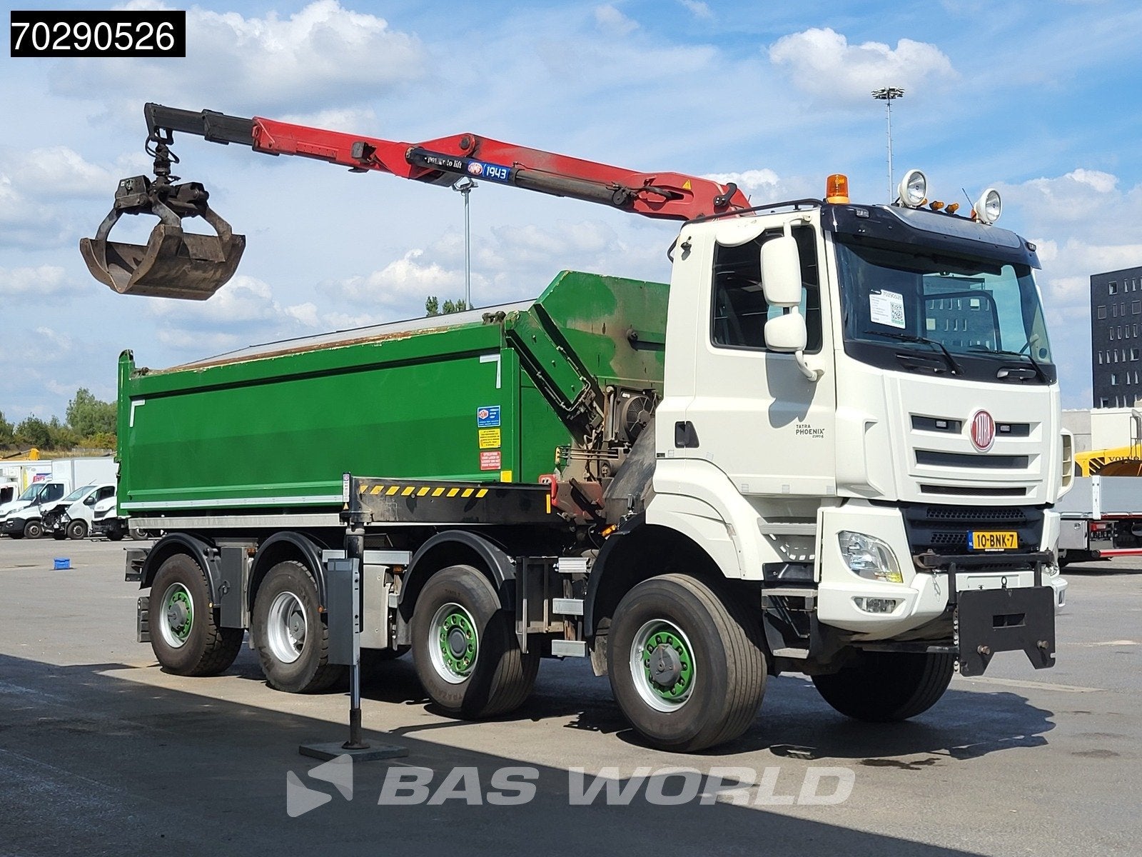 TATRA 8P6R43/Phoenix Tatra Phoenix 8X6 NL-Truck HMF 1943Z Cr, Auto's, Stof, Euro 6, Wit, Bedrijf