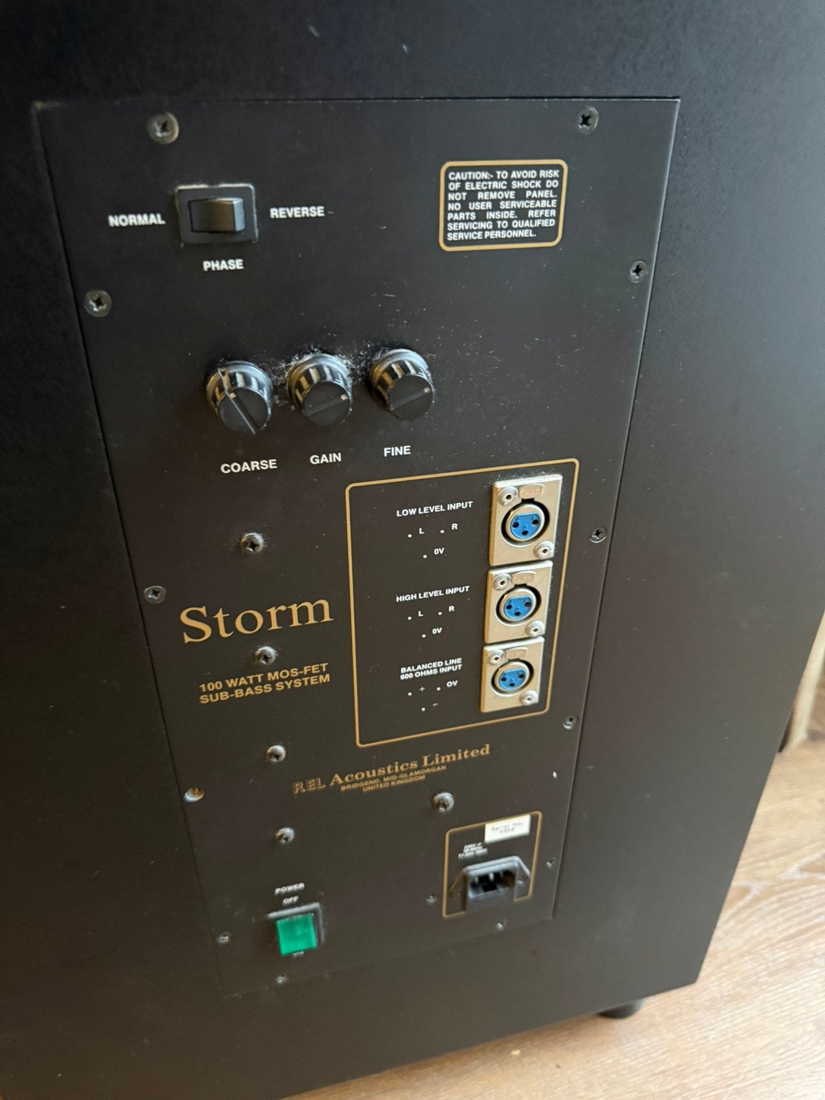 REL Storm Mk1 Subwoofer | Hifi-Legende! + Originele Kabel!, Ophalen, Gebruikt, Subwoofer, Overige merken