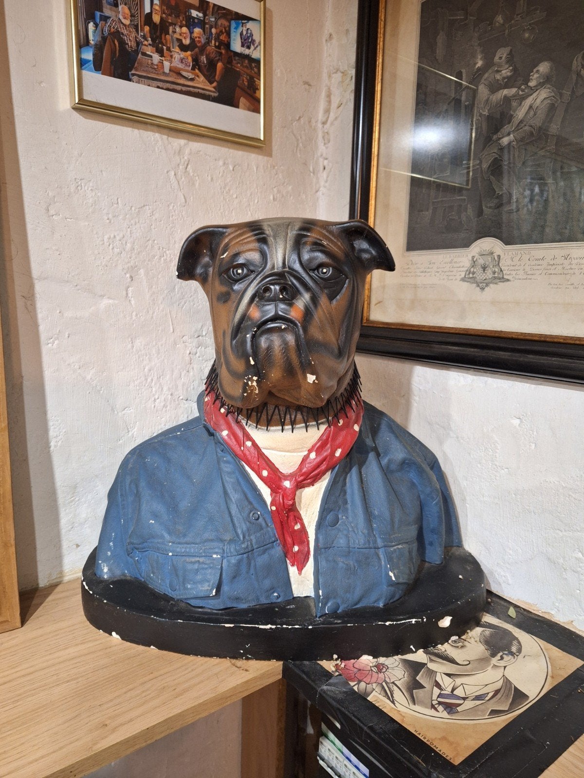 te koop, beeld hondenkop, moet weg vanwege verhuizing., Ophalen of Verzenden