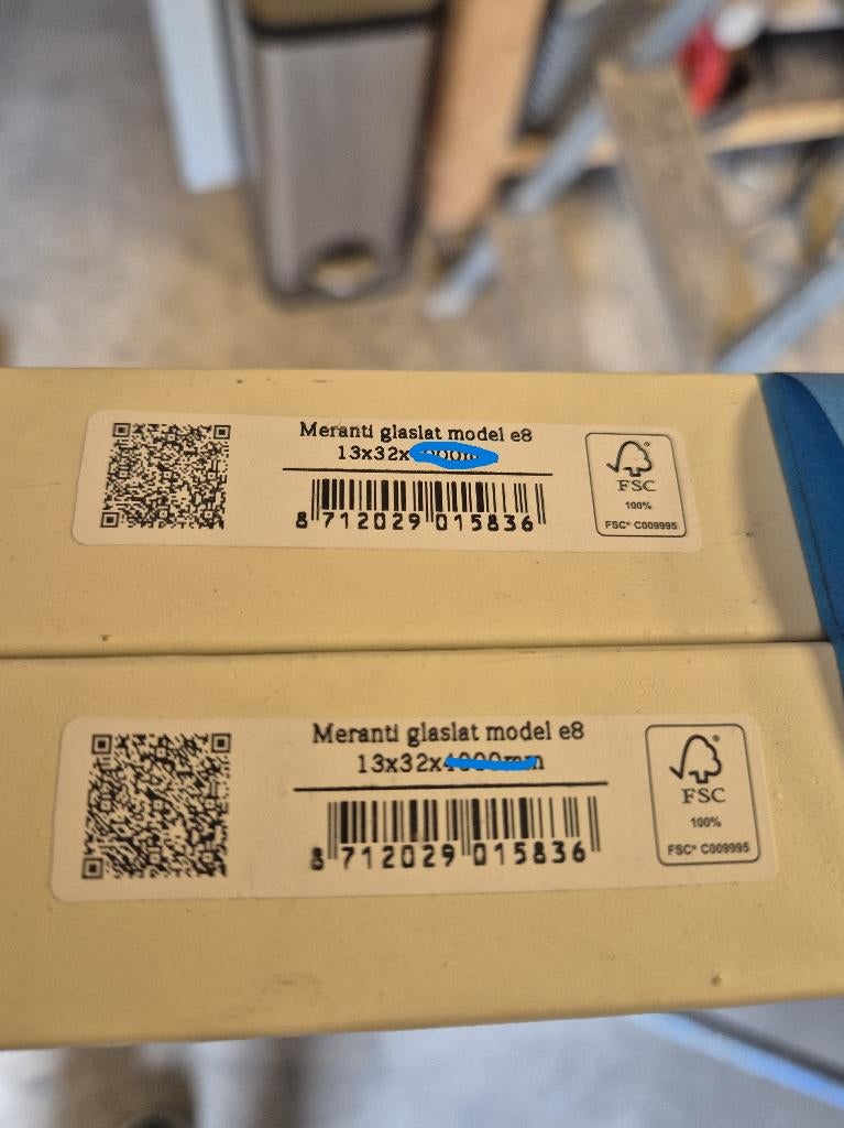 glaslatten wit gespoten, Ophalen, Nieuw, Minder dan 80 cm, Overige typen