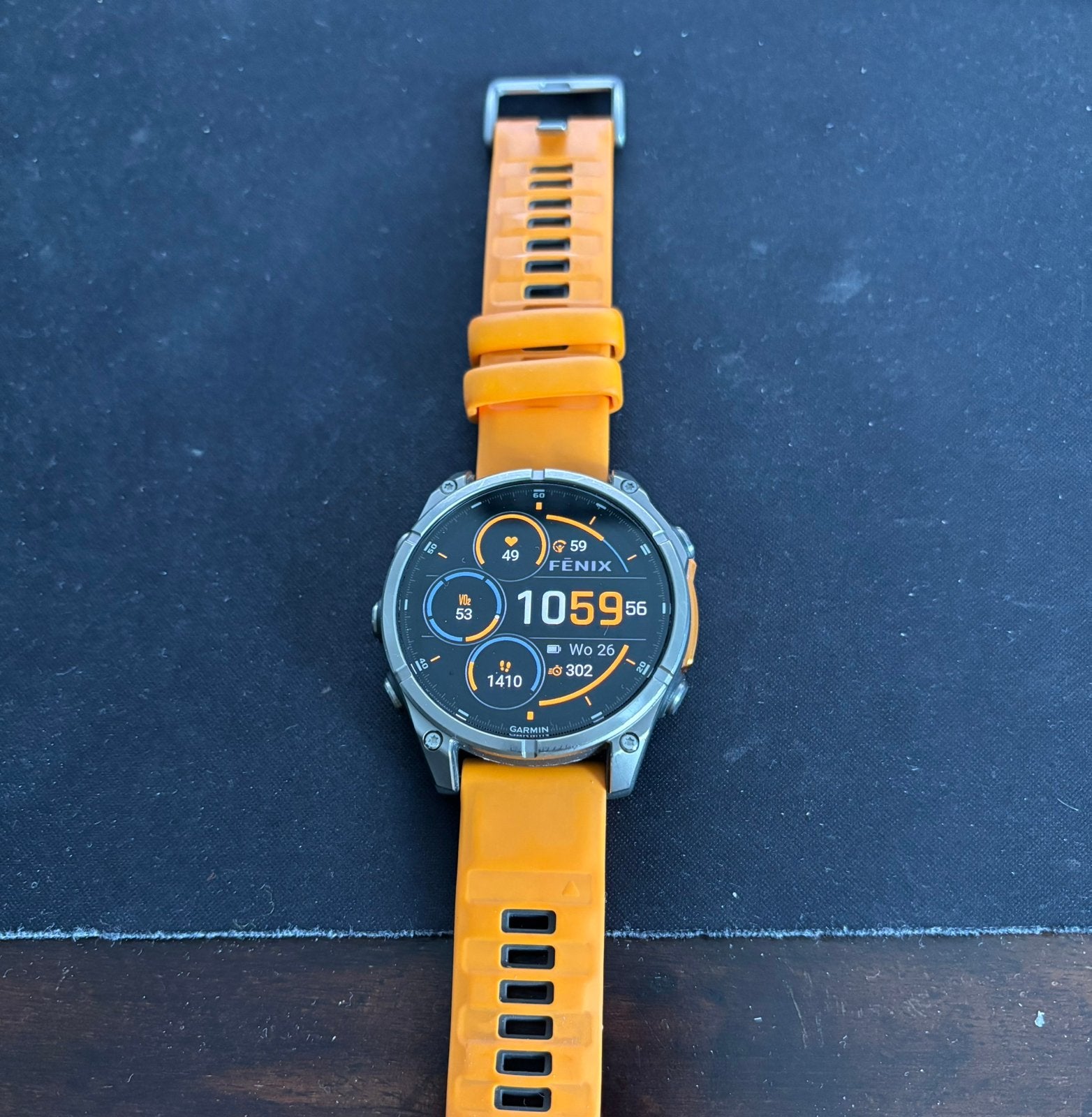 Garmin Fenix 8, Gebruikt, Oranje, Ophalen of Verzenden, Waterdicht