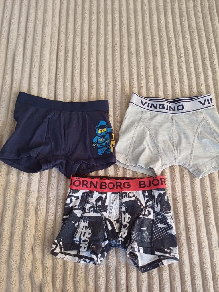 Vingino, björn Borg, ninjago boxershorts maat 122/128, Nacht- of Onderkleding, Ophalen of Verzenden, Zo goed als nieuw, Vingino
