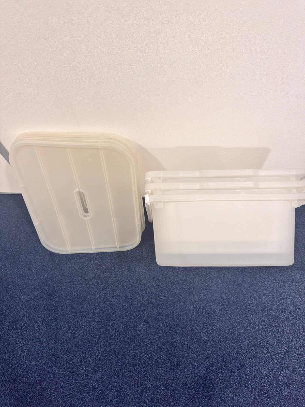 IKEA opbergbak  met deksel 3 stuks, Doe-het-zelf en Verbouw, Kratten en Dozen, Ophalen of Verzenden, Gebruikt, Minder dan 40 cm