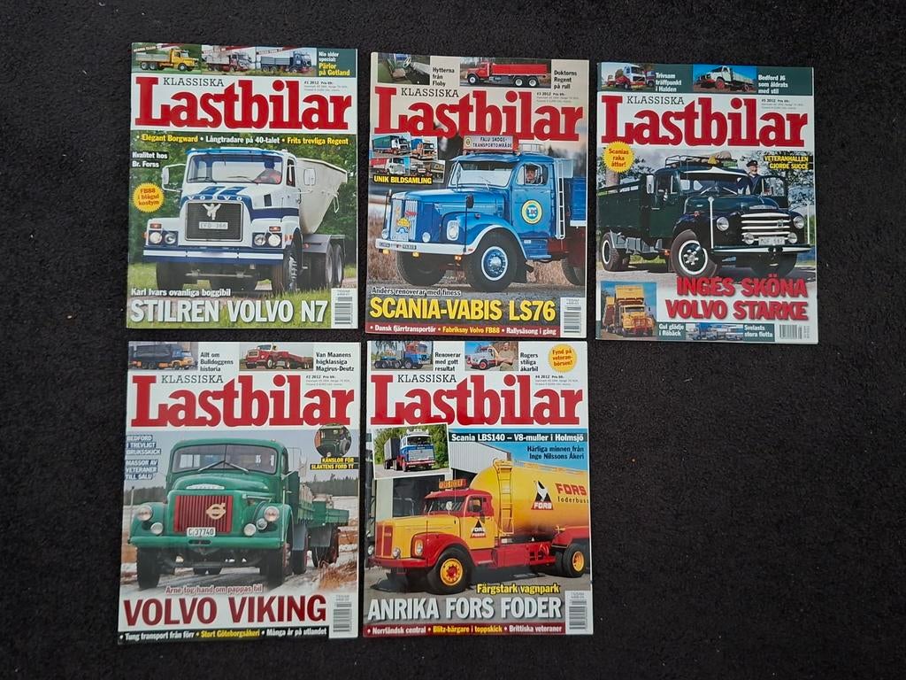 Tijdschrift Klassiska Lastbilar Zweeds 2012, Ophalen of Verzenden, Muziek, Film of Tv