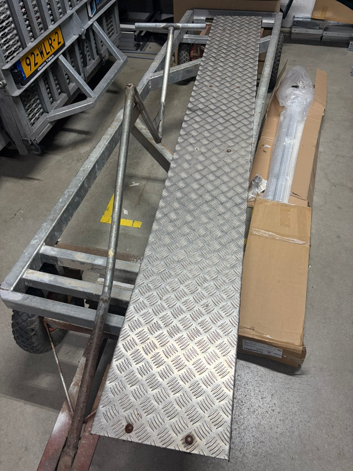 Aluminium loopplank imperiaal, Ophalen, Gebruikt