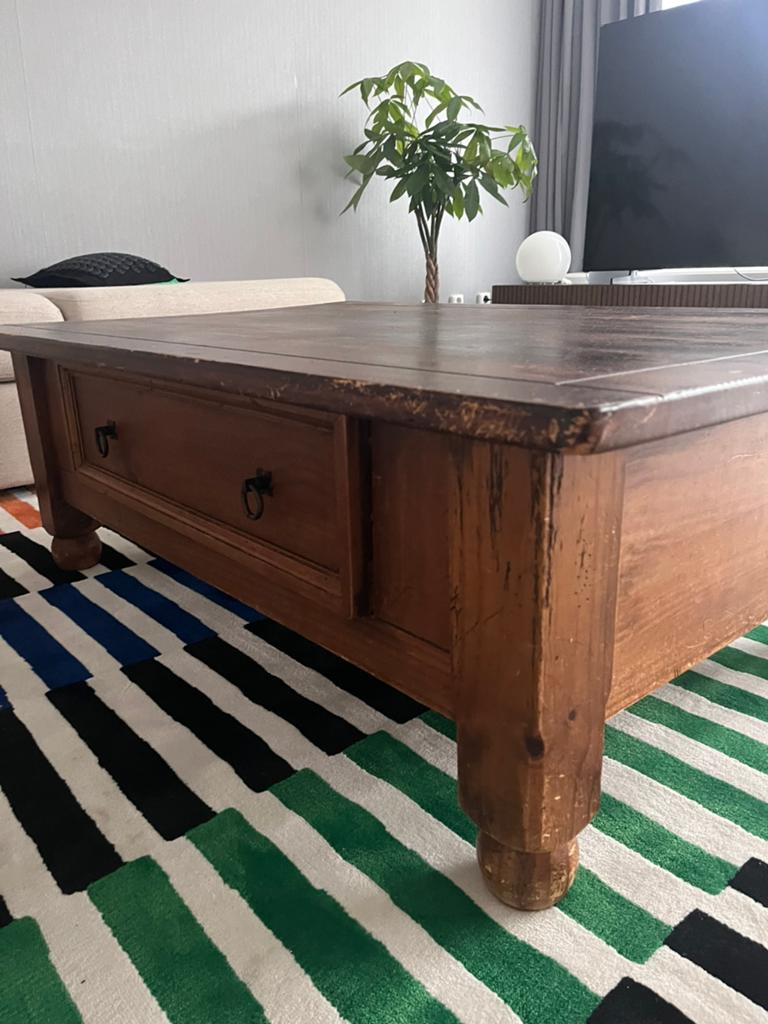 Salontafel, Huis en Inrichting, Tafels | Salontafels, Ophalen, Gebruikt, 100 tot 150 cm, 50 tot 100 cm