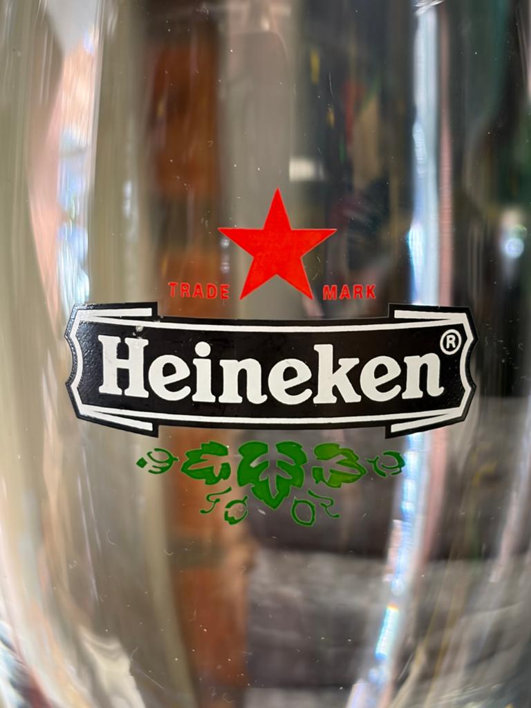 Groot voetglas van Heineken, Ophalen, Nieuw, Glas of Glazen, Heineken