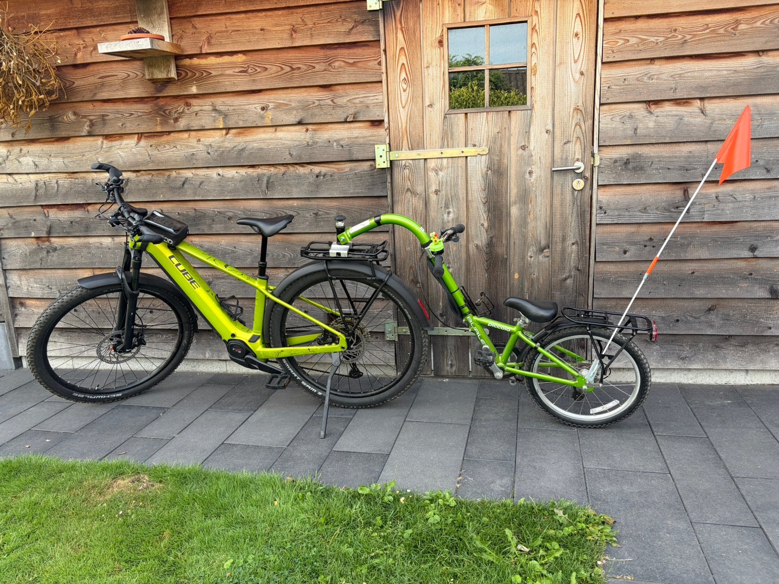 Burley Piccolo aanhangfiets groen 7 speed, Ophalen, Zo goed als nieuw, 80 kg of meer