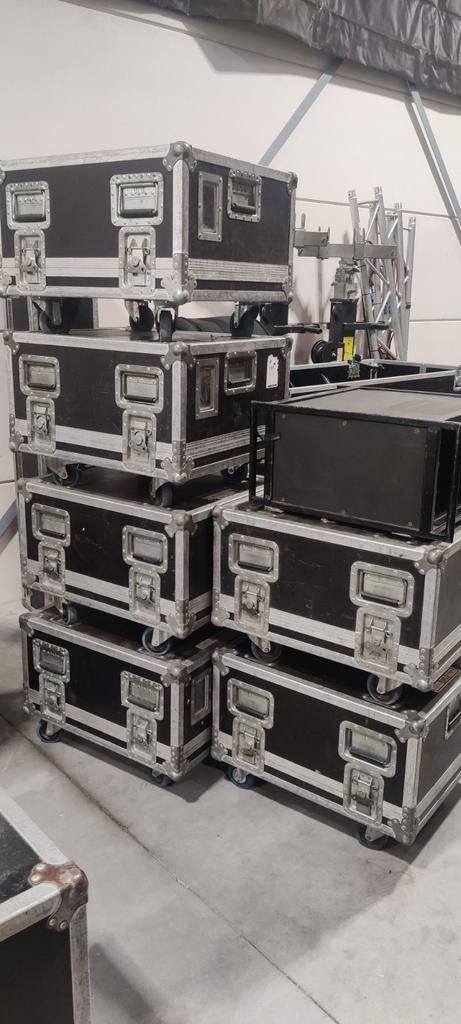 6 Flightcases 6U Rack met wielen, Muziek en Instrumenten, Ophalen, Gebruikt, Overige instrumenten, Flightcase