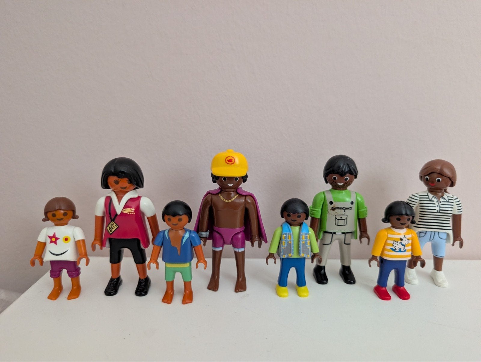 Playmobil opstelling getinte poppetjes, gezin, familie, Ophalen of Verzenden, Zo goed als nieuw, Complete set, Figuren