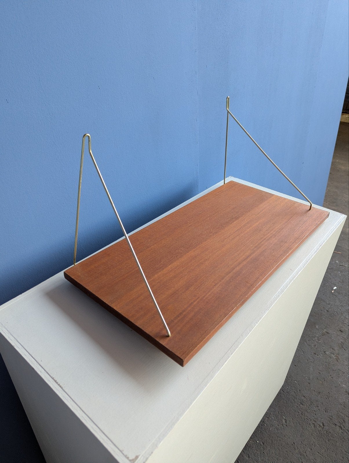 Vintage Deense teak wandplank 1960s, Huis en Inrichting, Woonaccessoires | Wandplanken en Boekenplanken, Ophalen of Verzenden