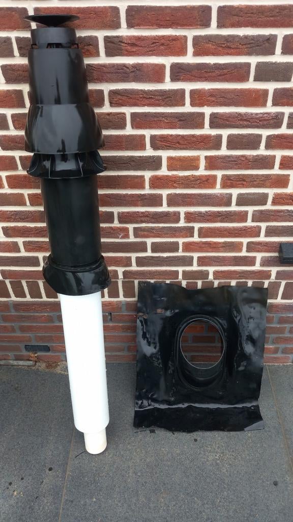 Rookgas afvoerbuis  dakdoorvoer, Ophalen of Verzenden, Ventilator en Afzuiger