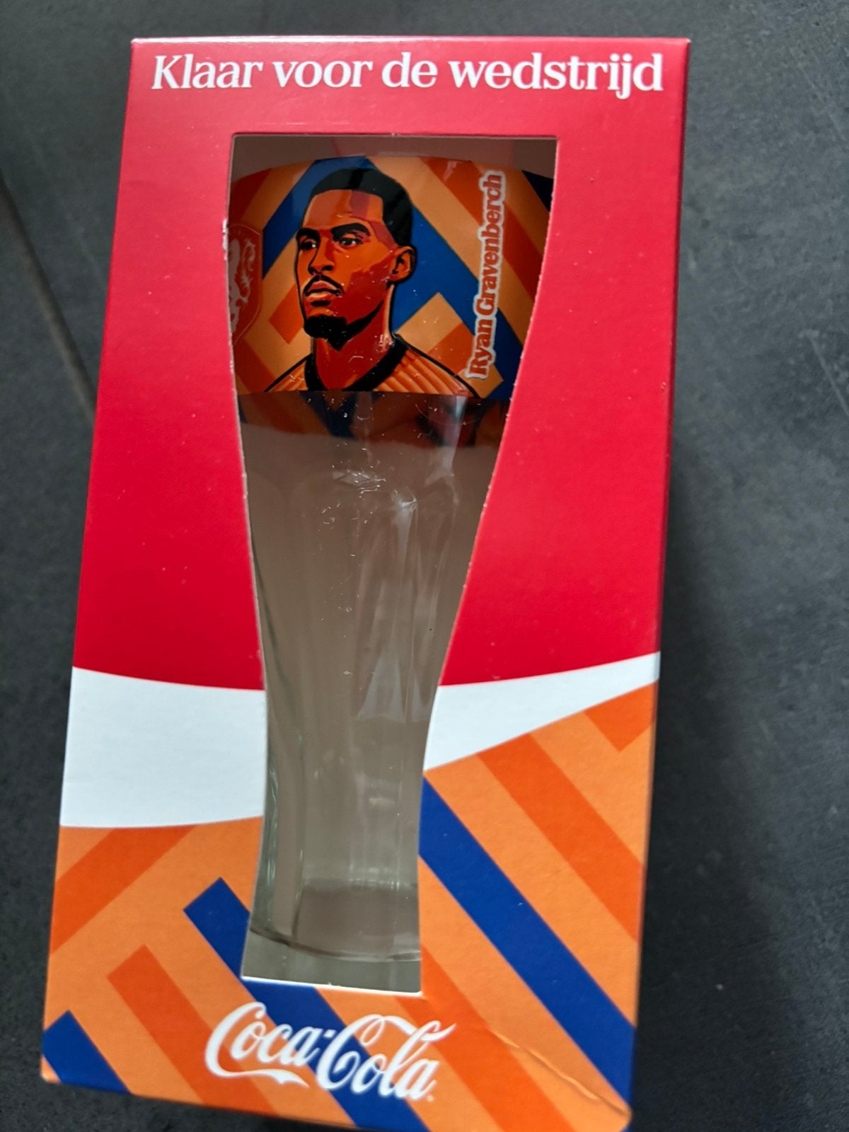 NIEUW: coca cola WK VOETBAL spelersglas Gravenberch, Verzamelen, Ophalen of Verzenden, Nieuw, Overige typen