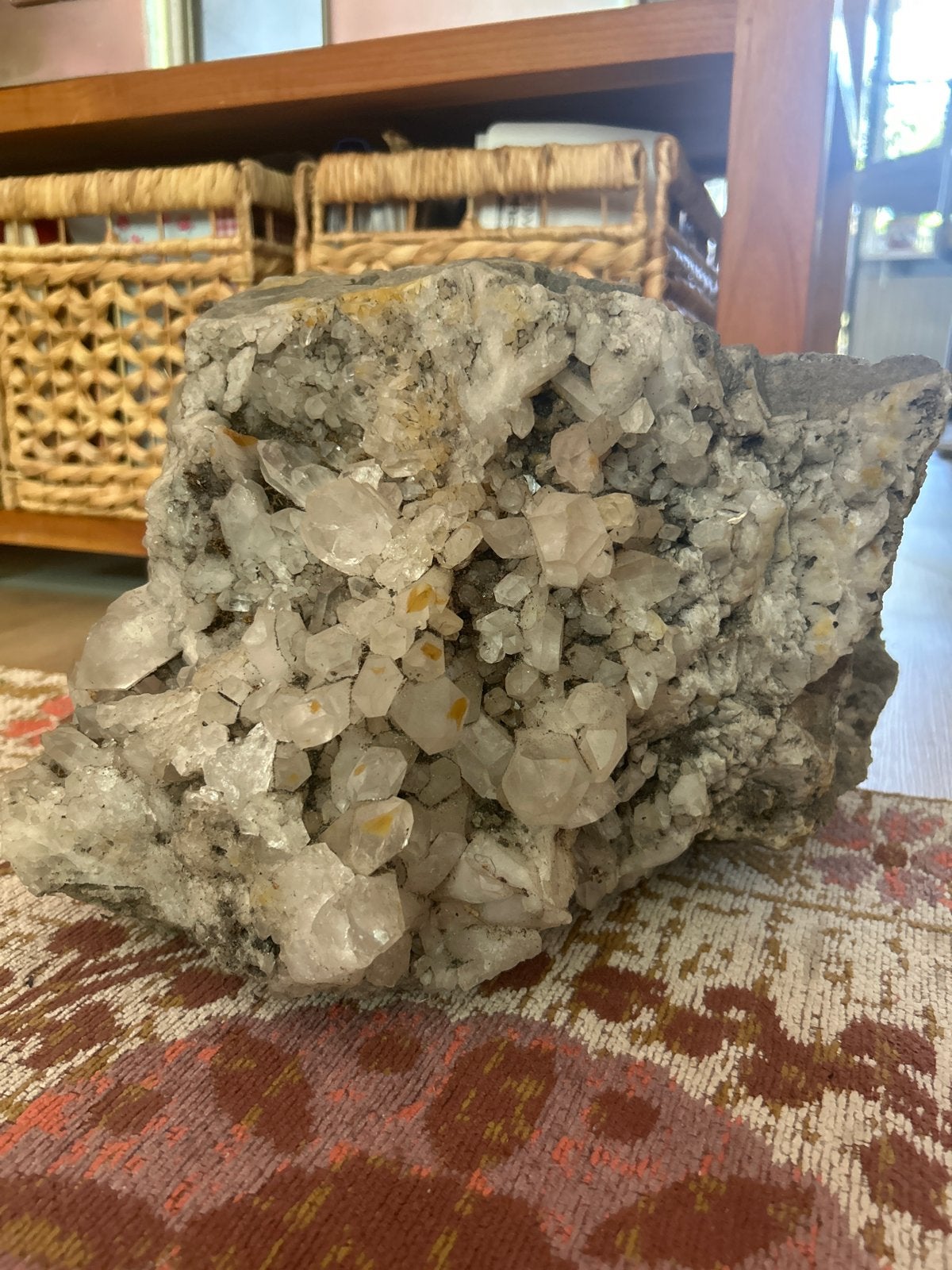 Grote Kwarts Mineraal Cluster - Natuurlijke Kristal, Ophalen, Mineraal