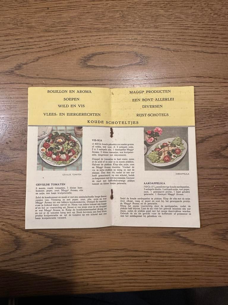 Vintage Maggi receptenboekje, Verzamelen, Merken en Reclamevoorwerpen, Ophalen of Verzenden, Gebruikt, Overige typen