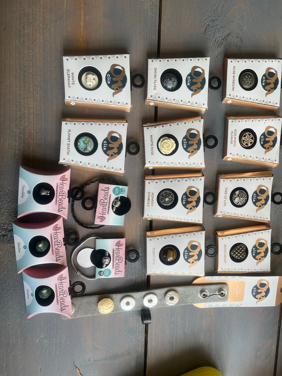 Grote collectie Clix en HeartBeads sieraden en accessoires, Overige kleuren, Nieuw, Leer, Ophalen of Verzenden