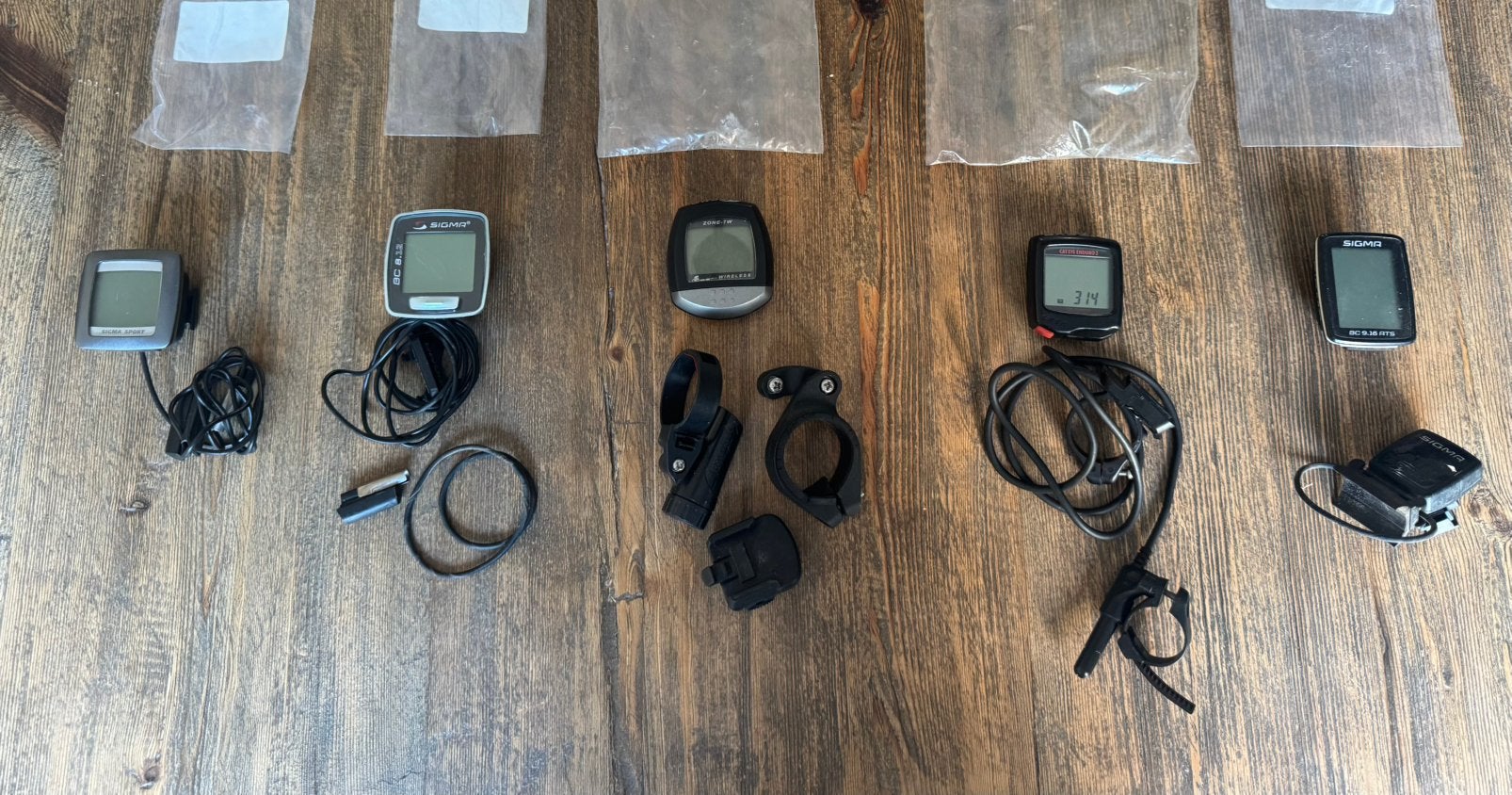 5x Fietscomputers, Ophalen, Gebruikt