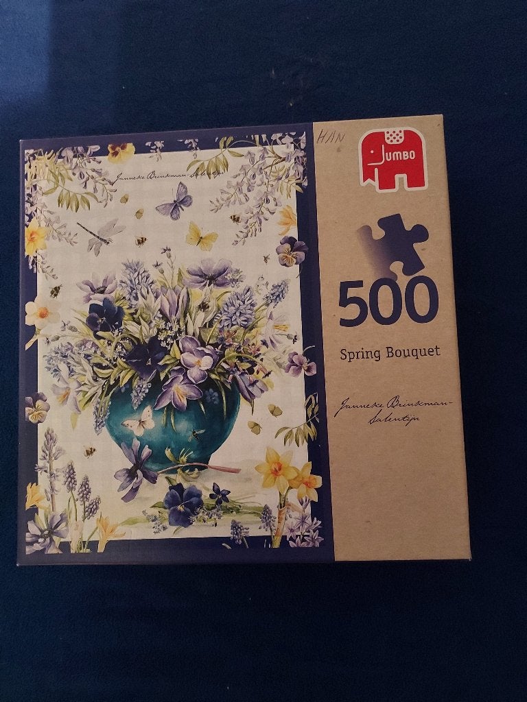 Jumbo puzzel Boeket Janneke Brinkman, Ophalen of Verzenden, 500 t/m 1500 stukjes, Zo goed als nieuw, Legpuzzel
