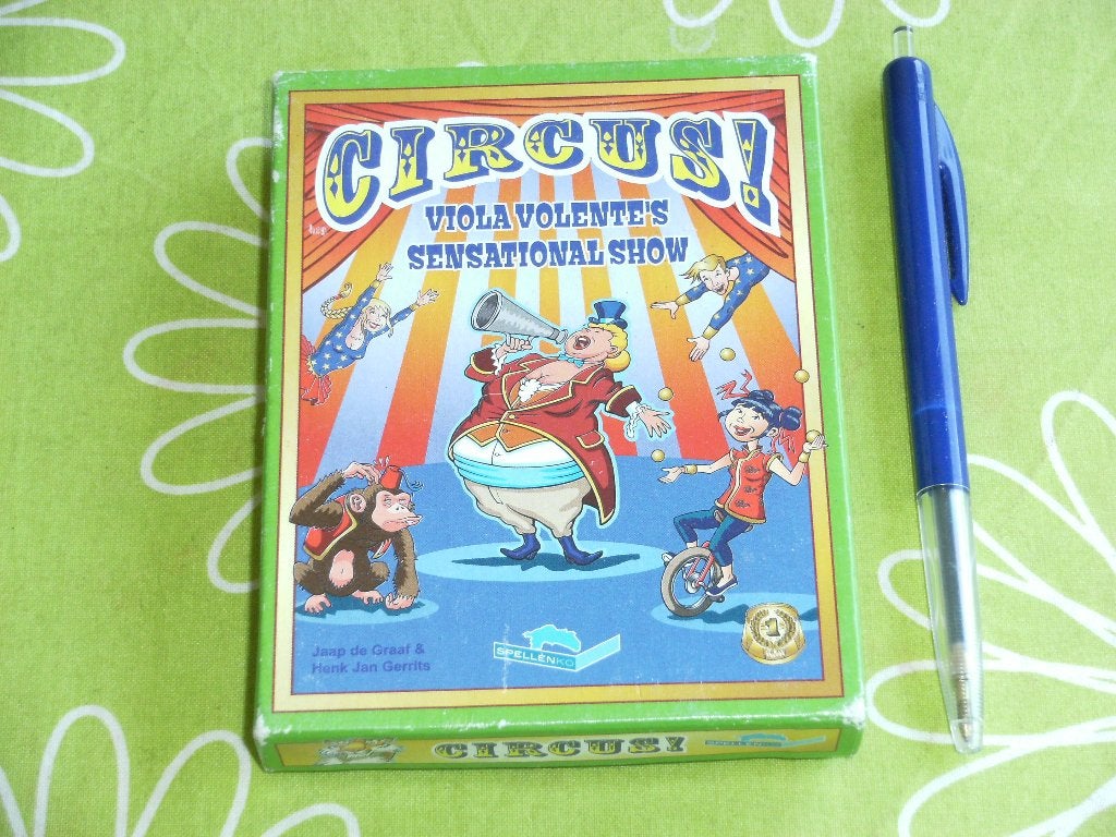 Kaartspel Circus! sensationele show, Vijf spelers of meer, Ophalen of Verzenden, Gebruikt