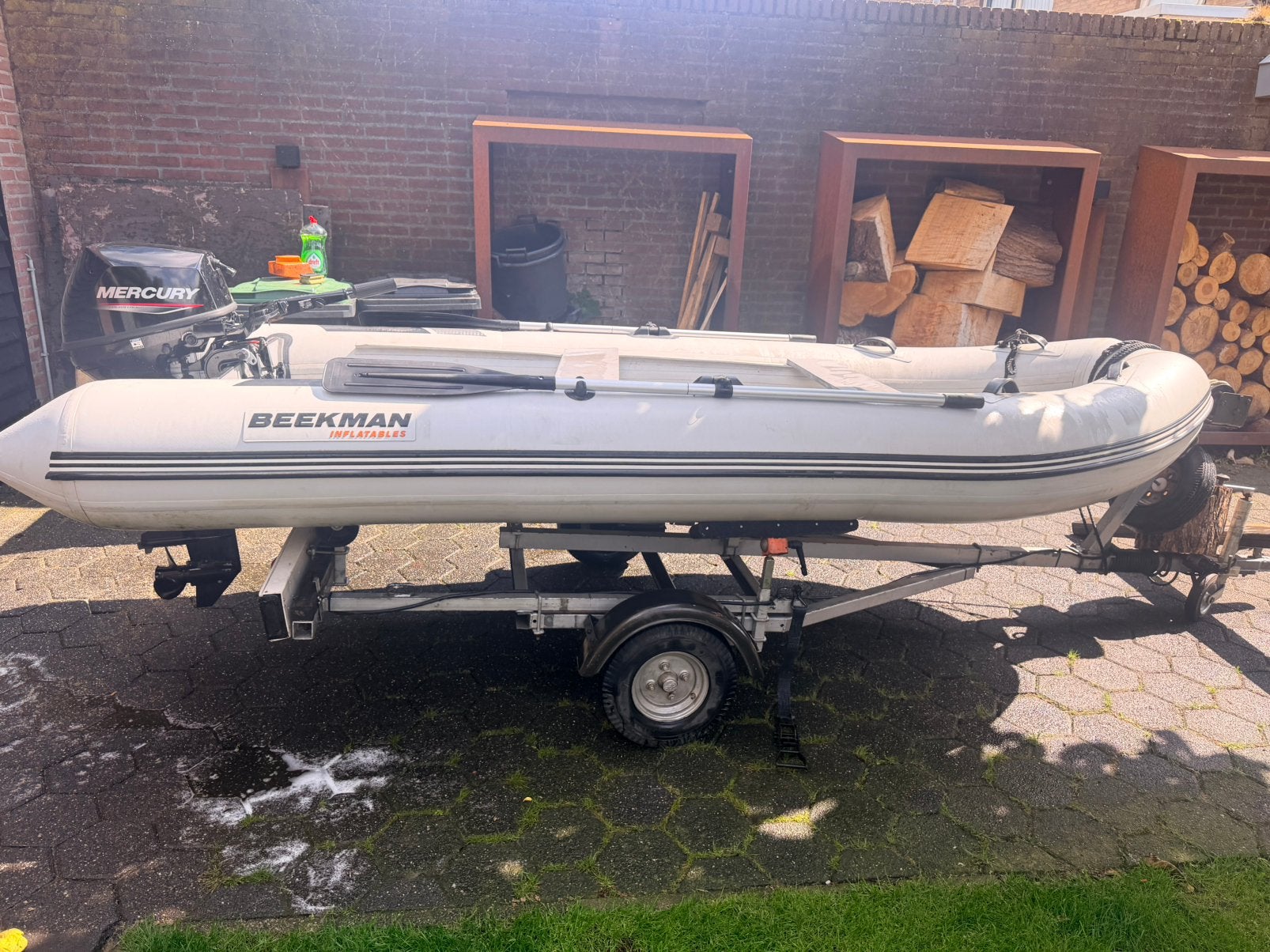 Beekman rubberboot, Watersport en Boten, Rubberboten, Ophalen of Verzenden, Zo goed als nieuw, Mercury
