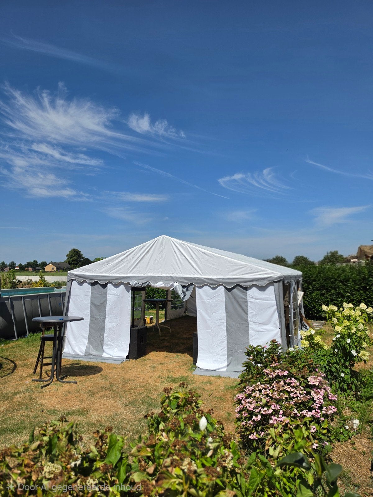 Complete Feesttent (8x5m) Verhuur | Met Bar op Maat, Geluid,, Ophalen, Nieuw, 8 meter of meer
