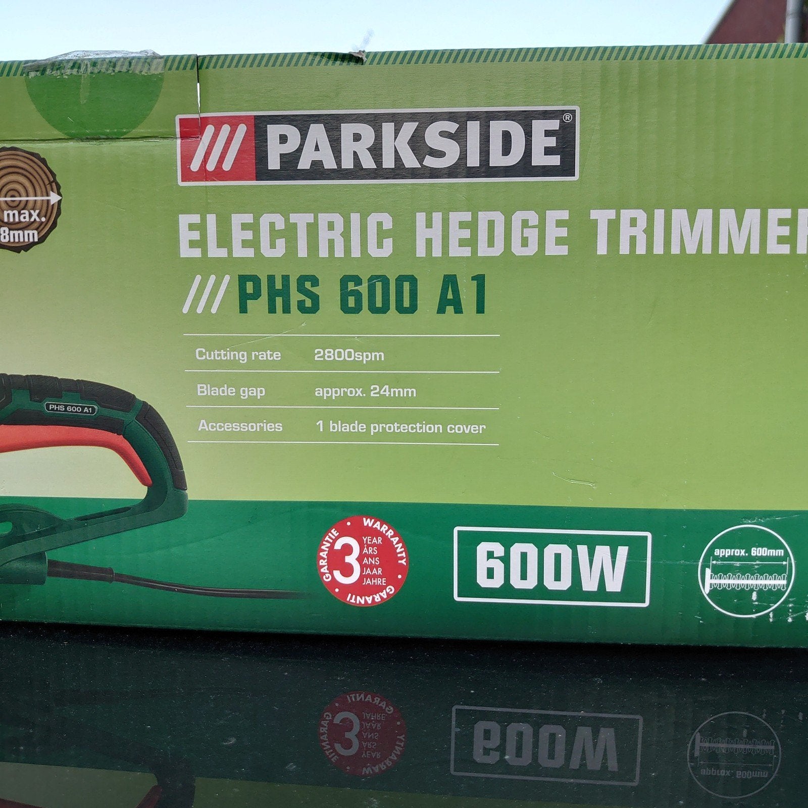 Parkside Elektrische Heggenschaar PHS 600 A1, Tuin en Terras, Heggenscharen, Ophalen, Gebruikt, Elektrisch, Parkside