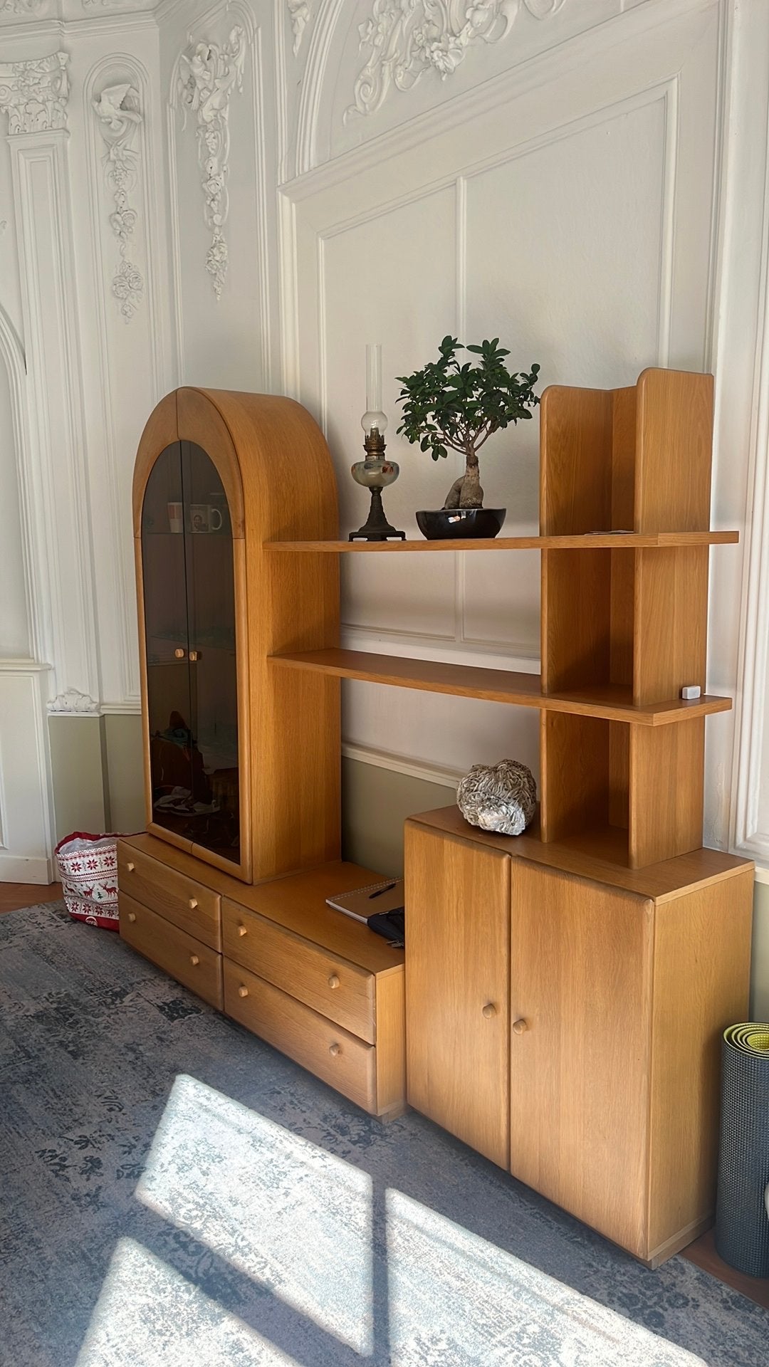 Massief eikenhouten kast, Huis en Inrichting, Ophalen, 200 cm of meer, Zo goed als nieuw, 200 tot 250 cm