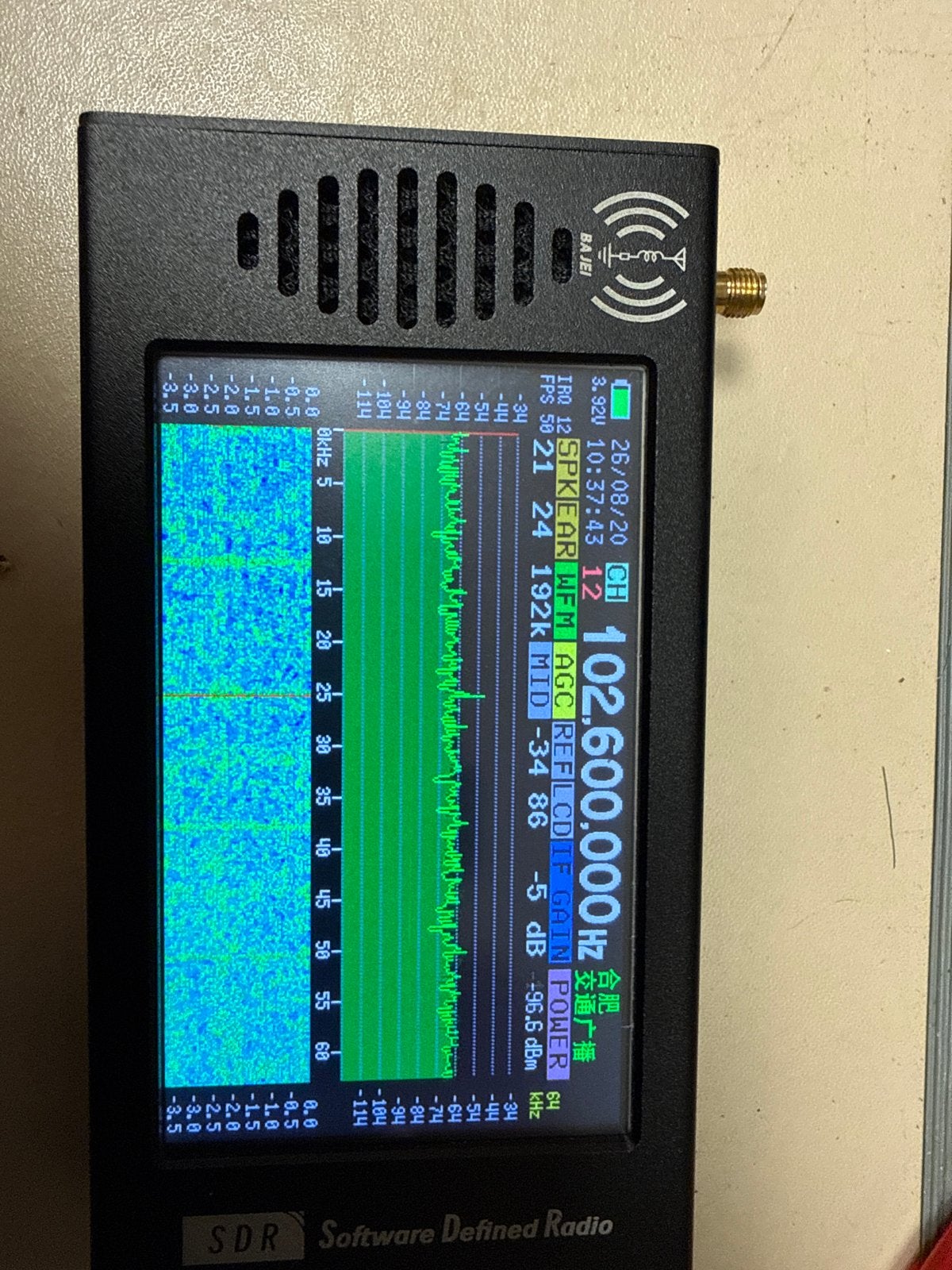 SDR Software Defined Radio Ontvanger FM/AM/LW/MW/SW/AIR-Band, Ophalen of Verzenden, Zo goed als nieuw, Wereldontvanger