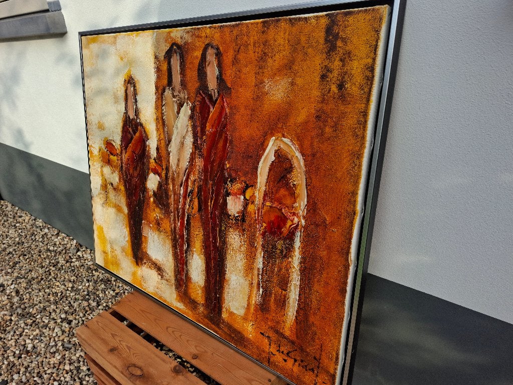 Schilderij van kunstschilder Jochem de Graaf, Antiek en Kunst, Kunst | Schilderijen | Abstract, Ophalen