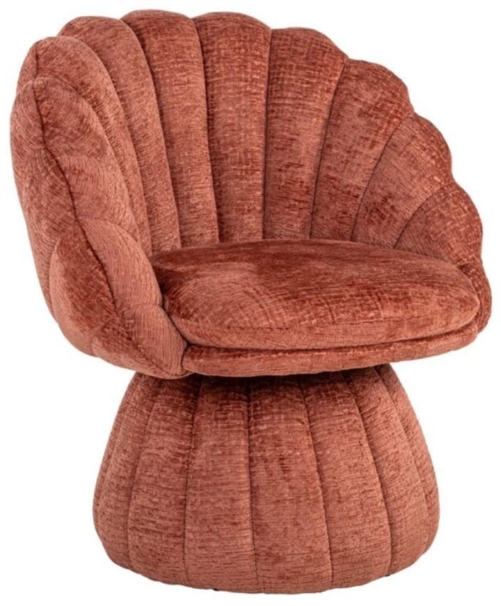 Richmond Moderne Schelp Fauteuil - Roestbruin - Nieuw in Doo, Ophalen, Nieuw