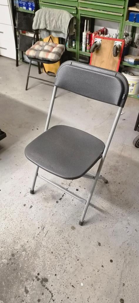 20 Phoenix klapstoelen incl. Kar IN PRIJS VERLAAGD, Ophalen, Gebruikt, Metaal, Vijf, Zes of meer stoelen