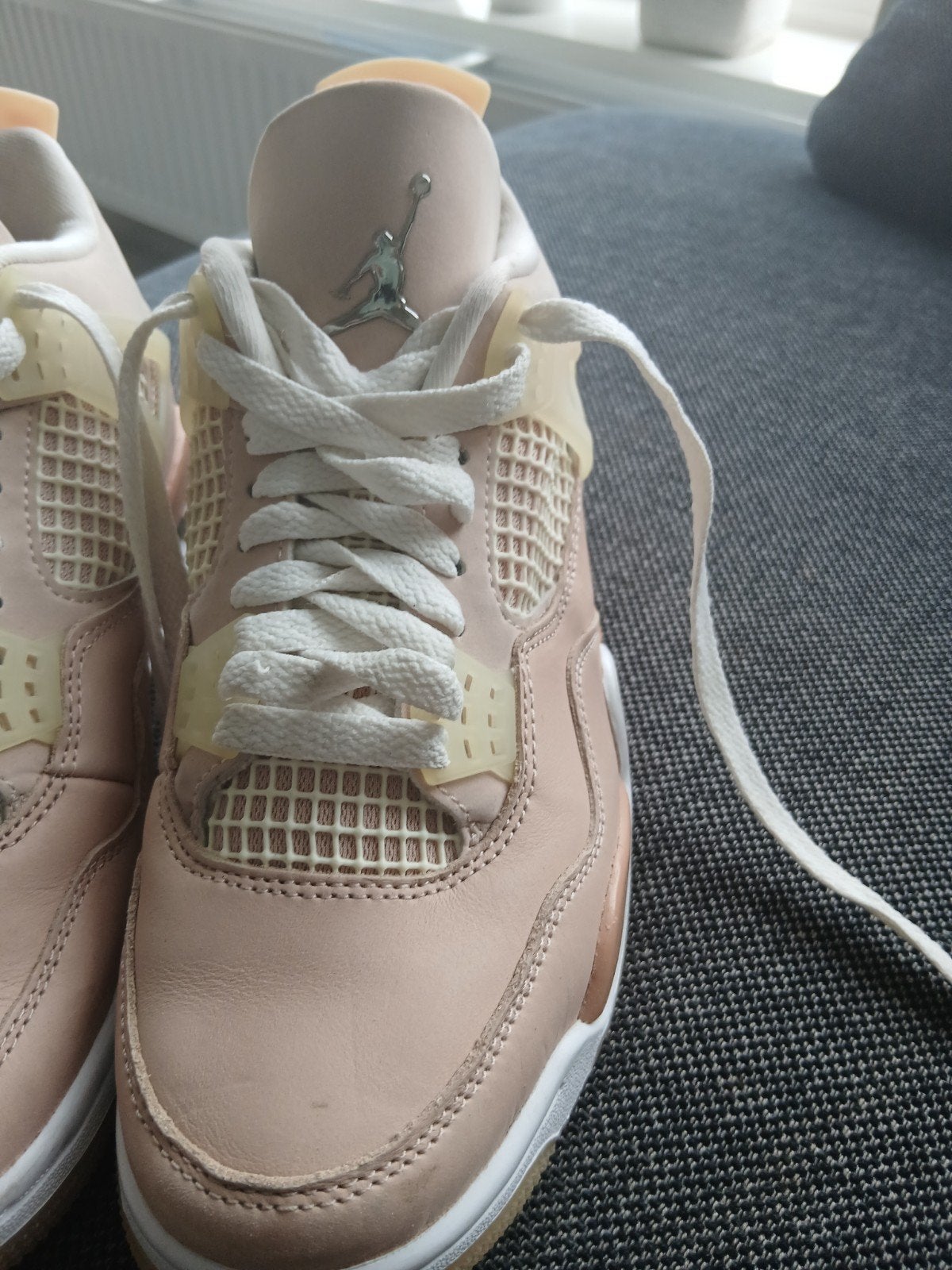 Nike Air Jordan 4 Retro 'Shimmer' - Dames Sneakers, Ophalen, Beige, Nike Jordan, Sneakers of Gympen