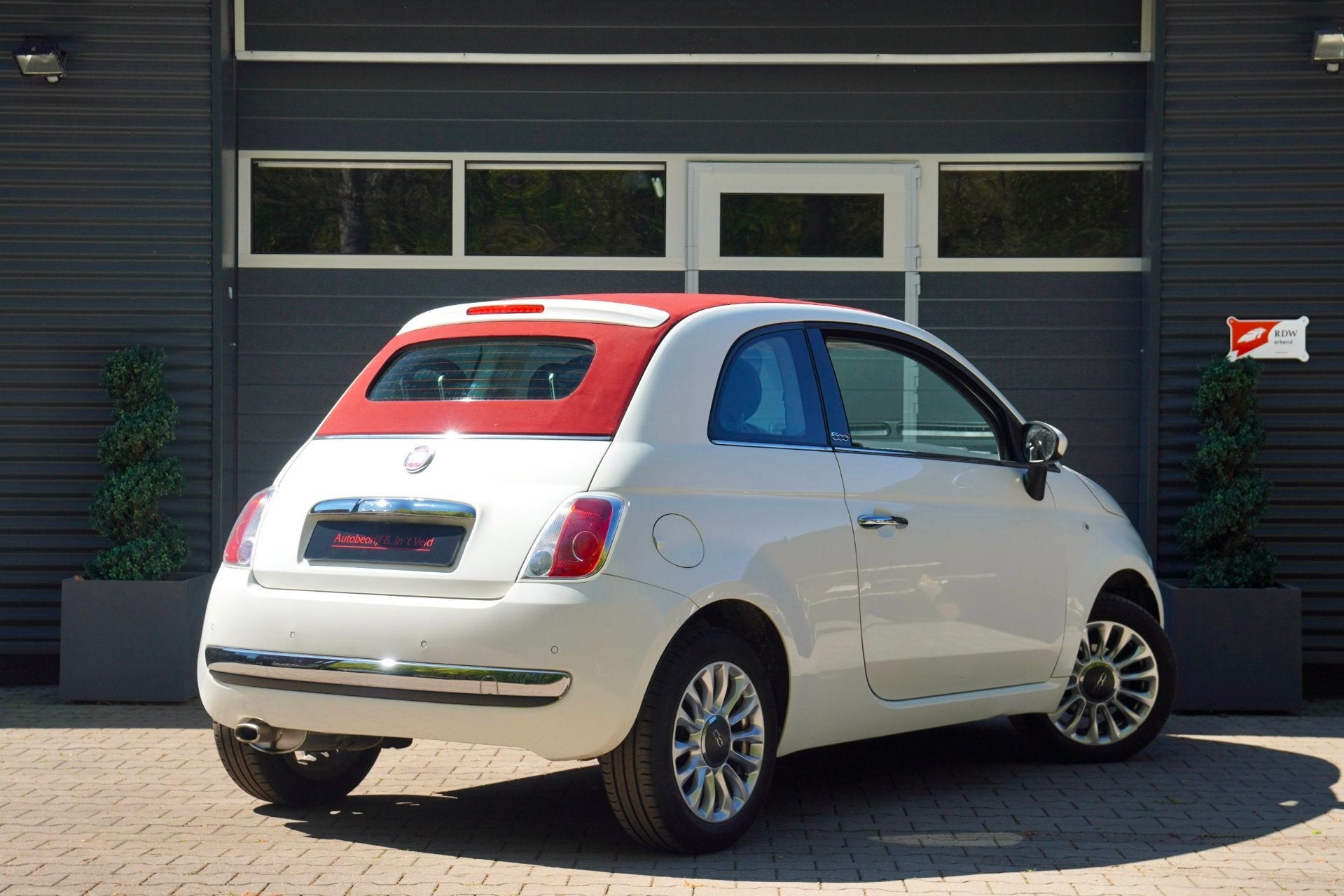 Fiat 500 C 1.2 Lounge LEDER|AIRCO|INTERSCOPE AUDIO|PDC|LM VE, Auto's, Gebruikt, 4 cilinders, Cabriolet, 4 stoelen