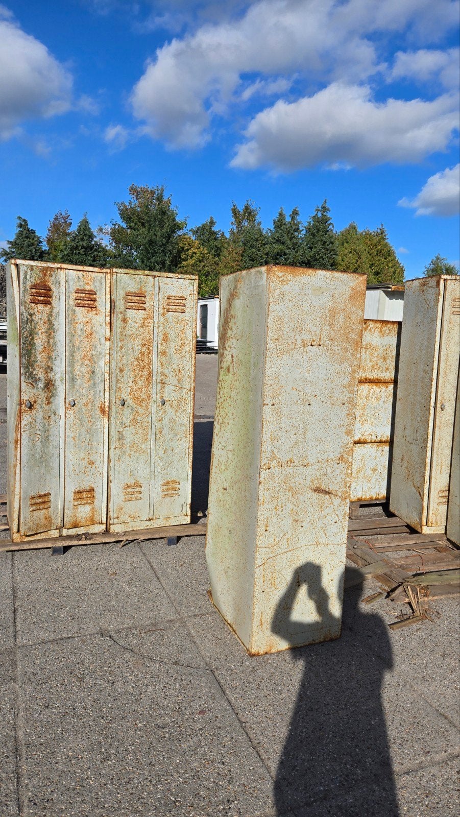 partij oude industriële lockerkasten mooi aangeroest, Huis en Inrichting, Ophalen