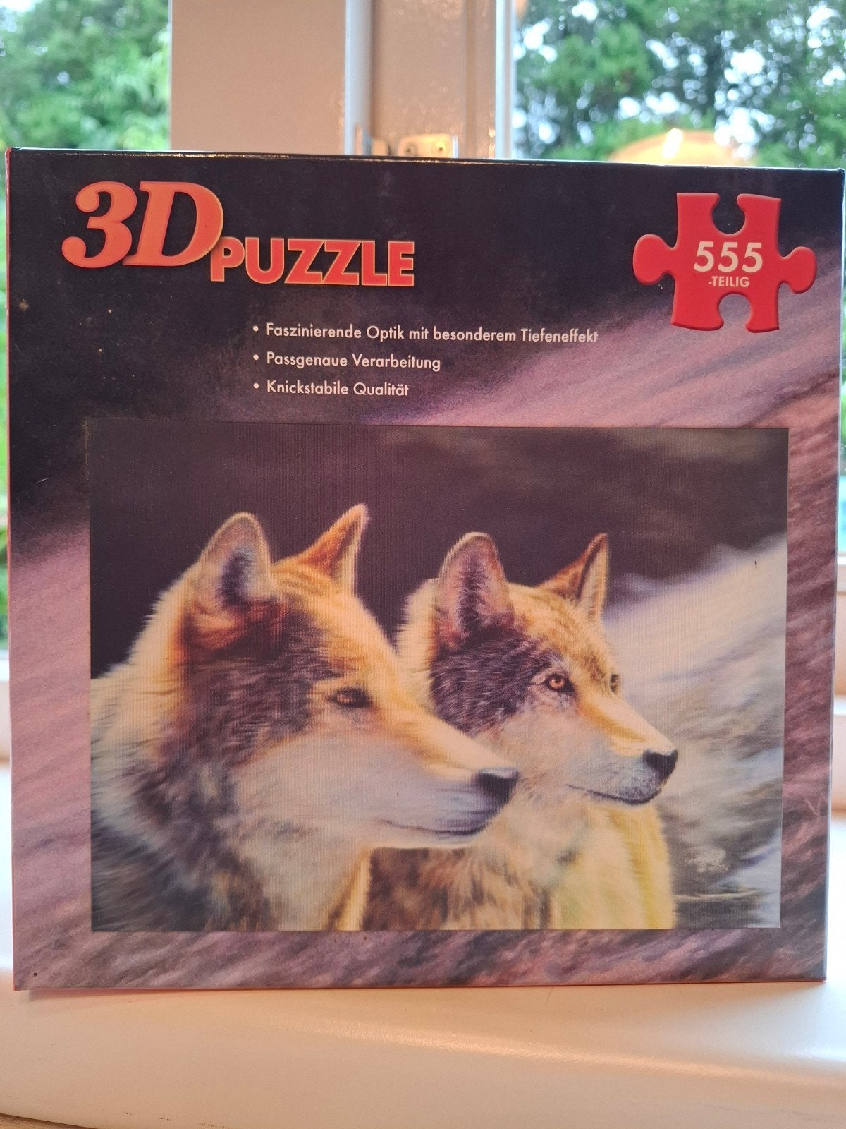 3D Puzzel - Uitdagende 555-delige wolvenpuzzel, Ophalen