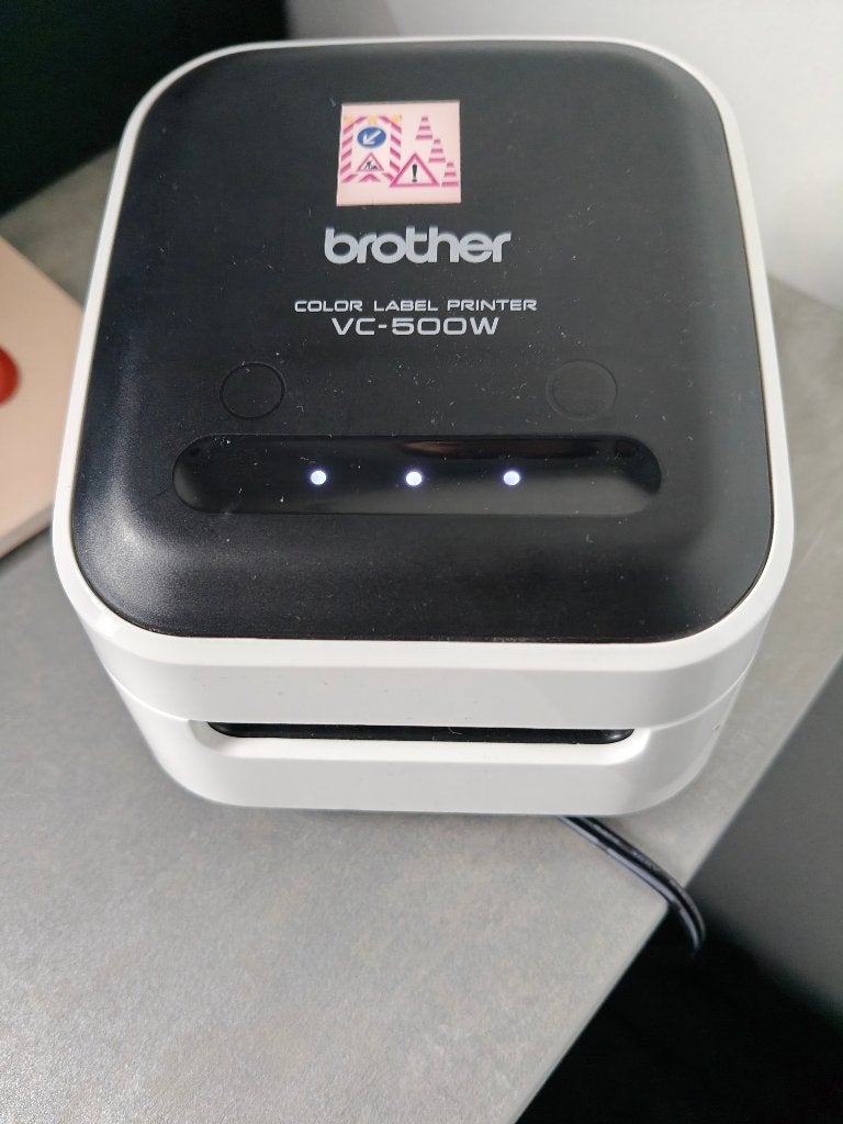 Brother VC-500W Kleuren label printer, Ophalen of Verzenden, Gebruikt, Etiket, Brother