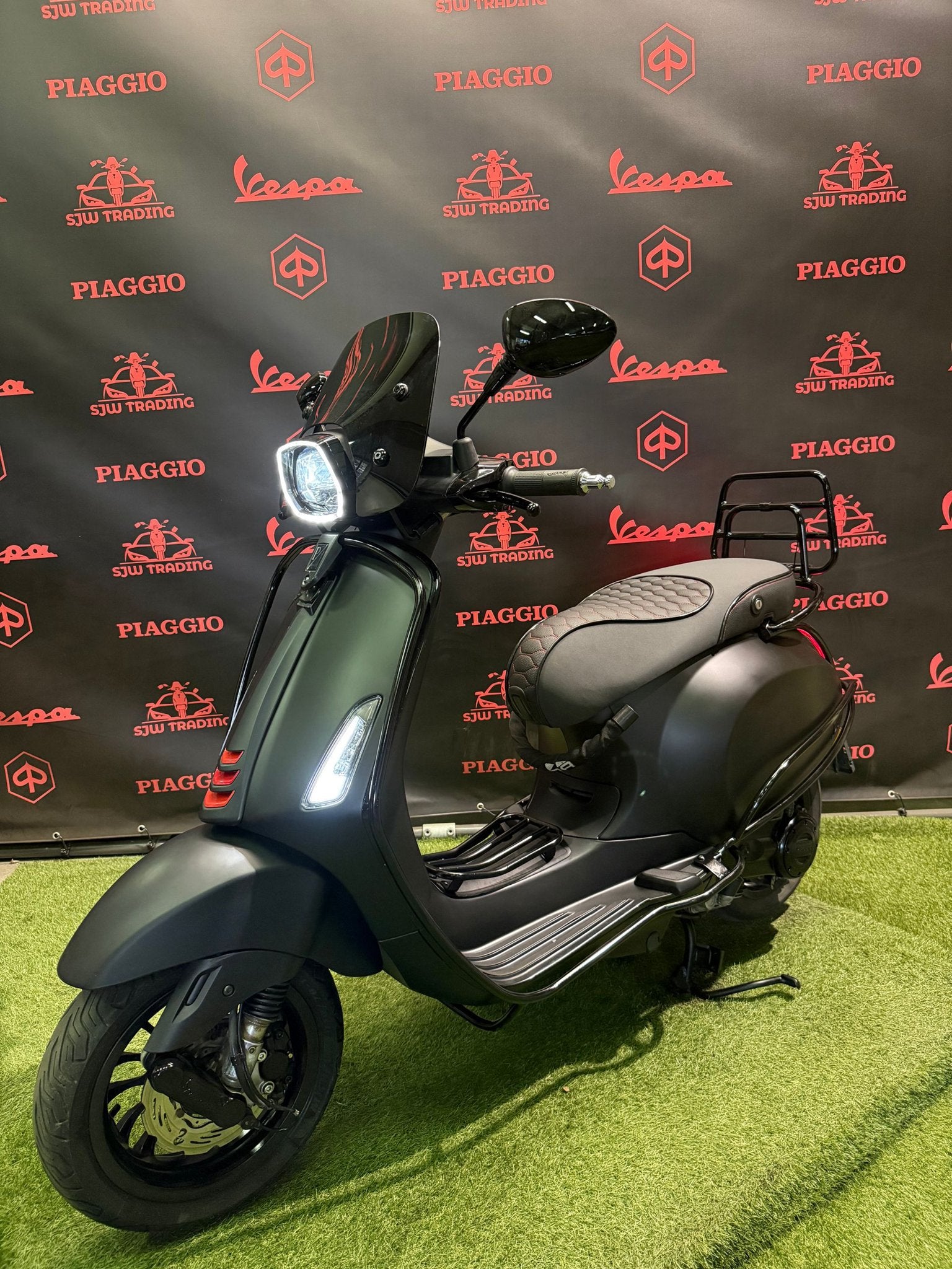 Vespa Sprint 2019 Brom! Mat Zwart / RS Zadel / Garantie!, Fietsen en Brommers, -, Maximaal 45 km/u, -, Ophalen of Verzenden