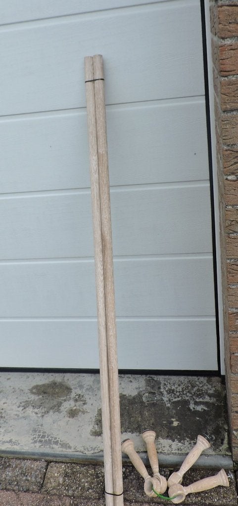 Gordijn stokken / hobby stokken, Hout, Nieuw, Ophalen of Verzenden, In te korten