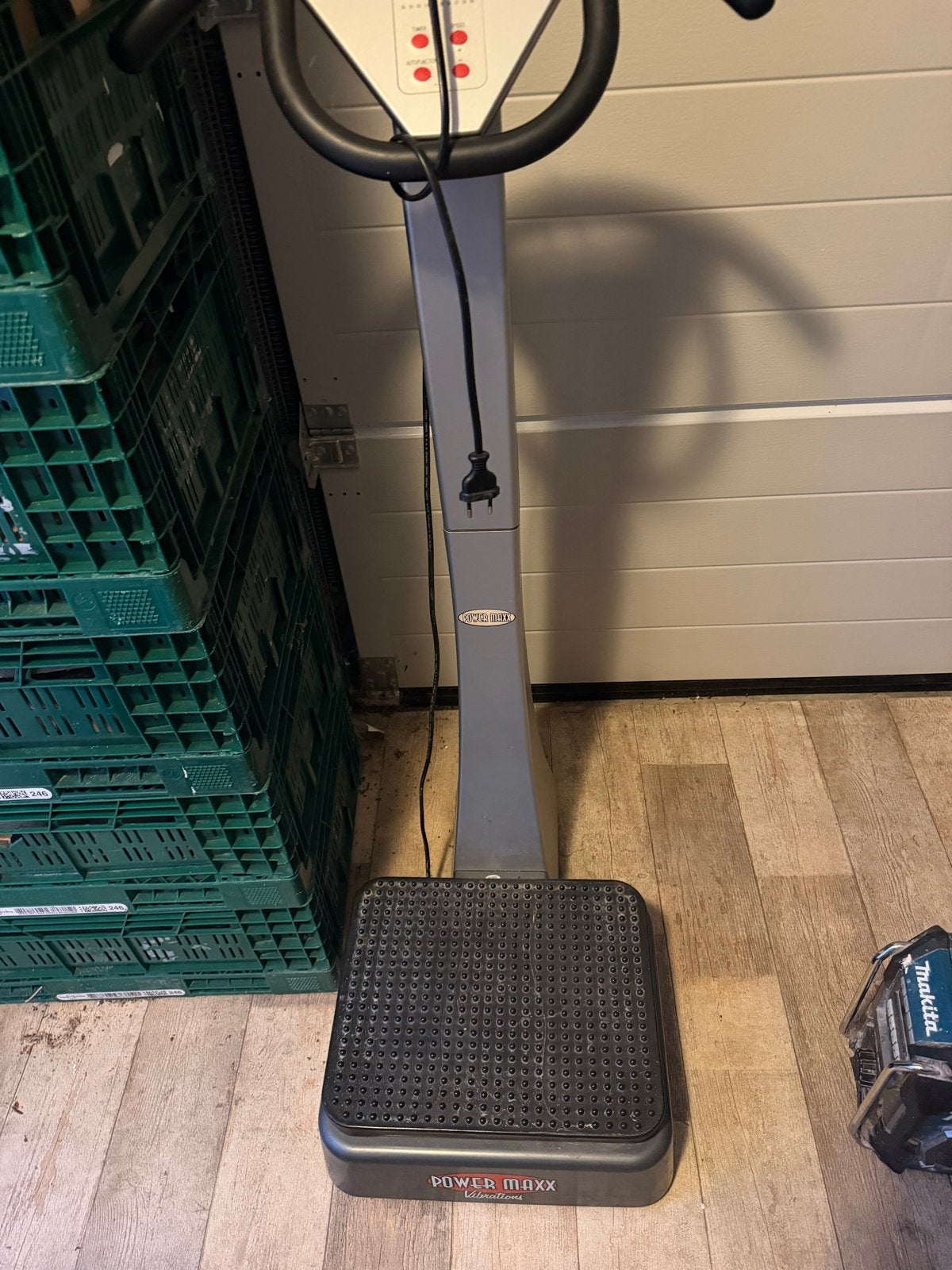 Power Maxx Vibrations Trilplaat - Sport Tril Machine, Gebruikt, Trilplaat, Armen, Ophalen of Verzenden