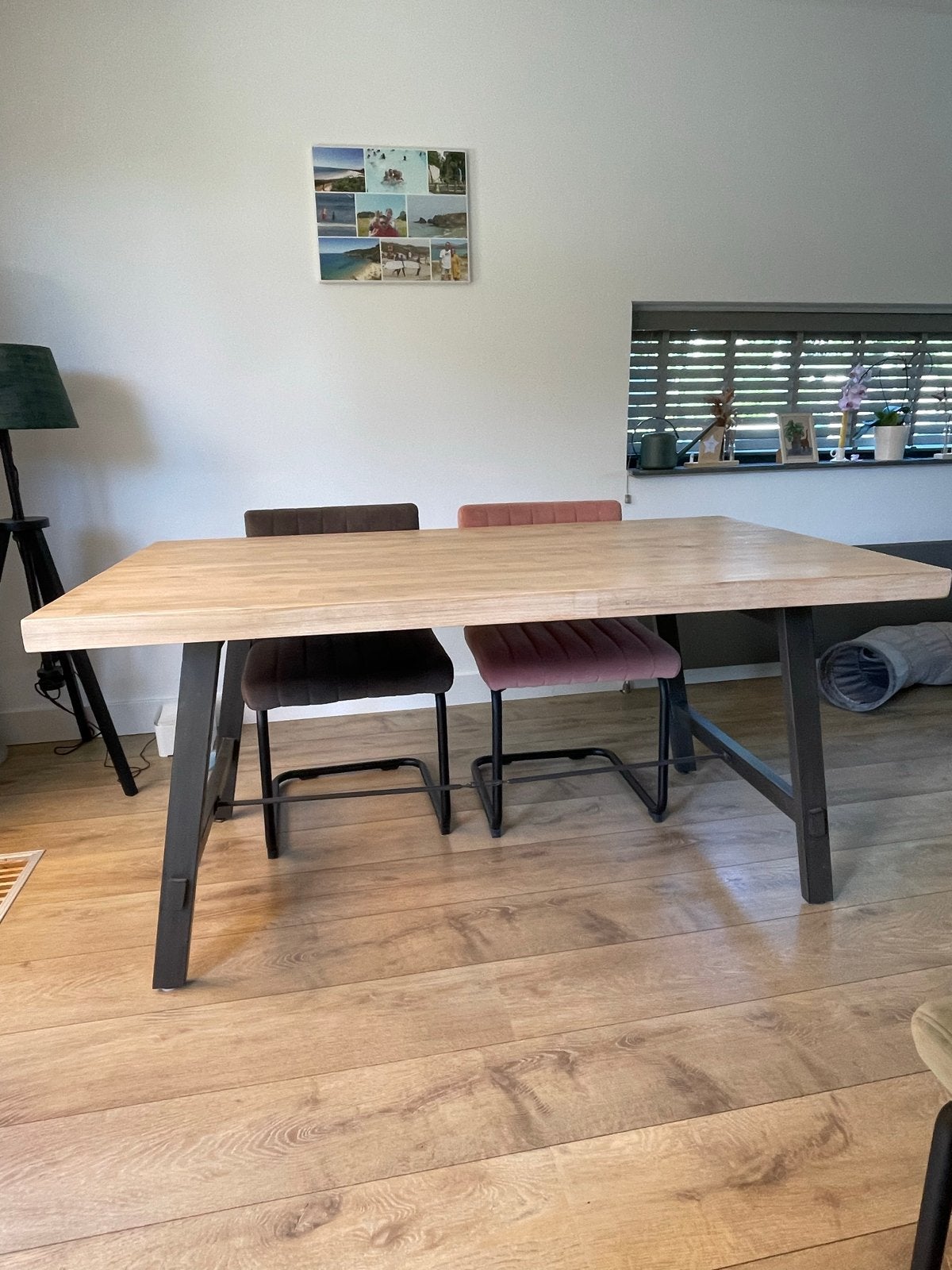 Complete Eetkamerset: Tafel, Stoelen, TV-kast en Wandkast, Huis en Inrichting, Stoelen, Ophalen, Gebruikt, Overige kleuren, Vier