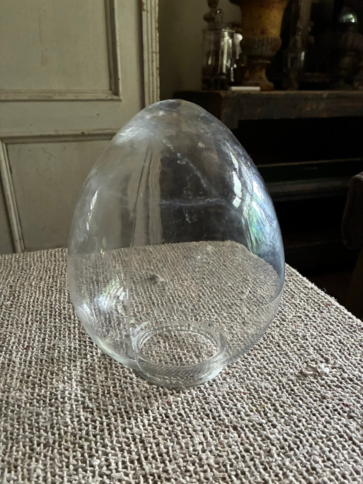Antiek lampen glas, Ophalen of Verzenden